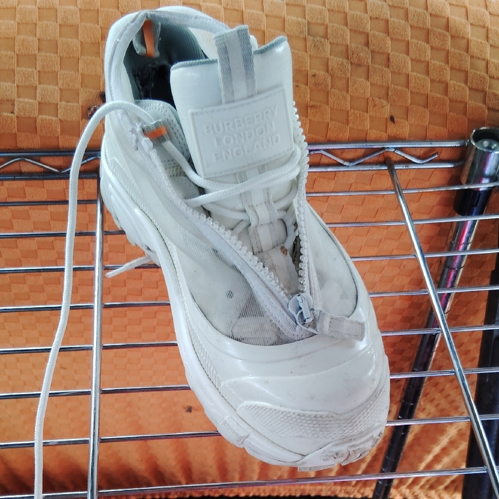 Burberry White Athletic Shoes - Picture 4 of 5